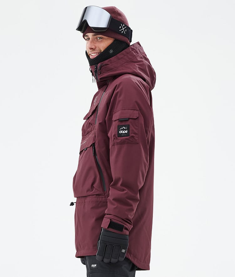 Dope Akin Snowboard Jacket Men Burgundy, Image 6 of 9