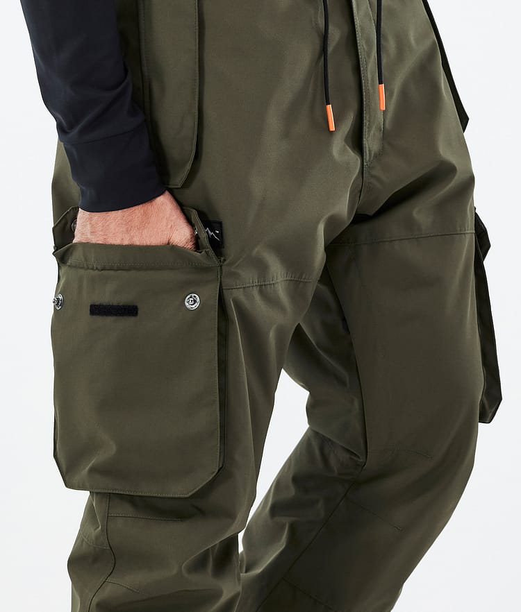 Dope Iconic Snowboard Pants Men Olive Green, Image 6 of 7