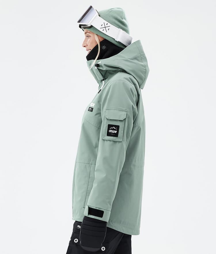 Dope Adept W Snowboard Jacket Women Faded Green Renewed, Image 6 of 9