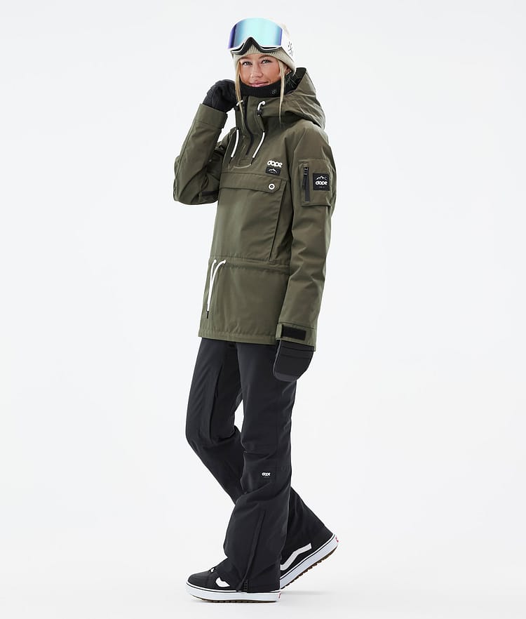 Dope Annok W Snowboard Jacket Women Olive Green, Image 4 of 9