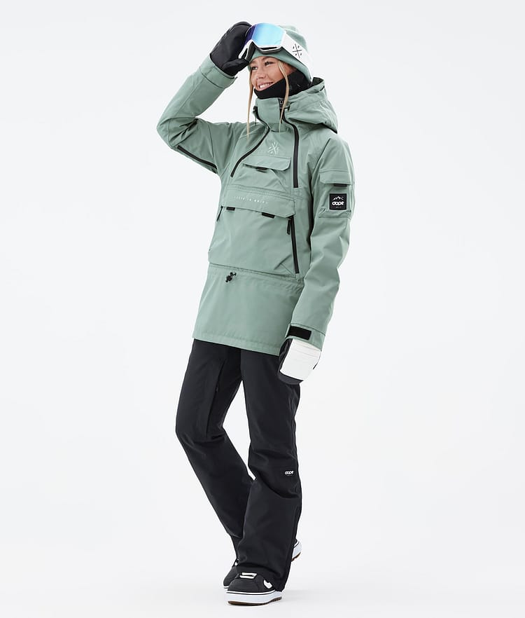 Dope Akin W Snowboard Jacket Women Faded Green, Image 3 of 8
