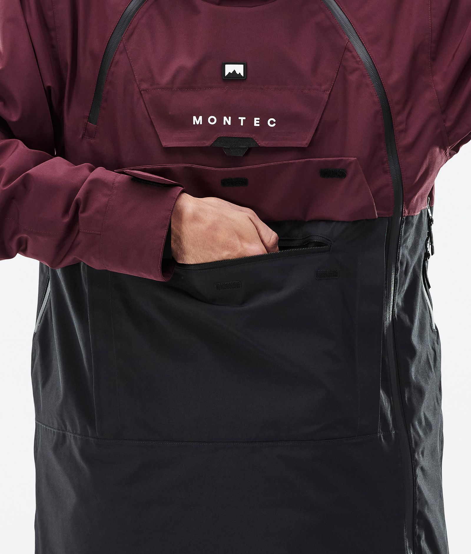 Montec Doom Snowboard Jacket Men Burgundy/Black, Image 9 of 11