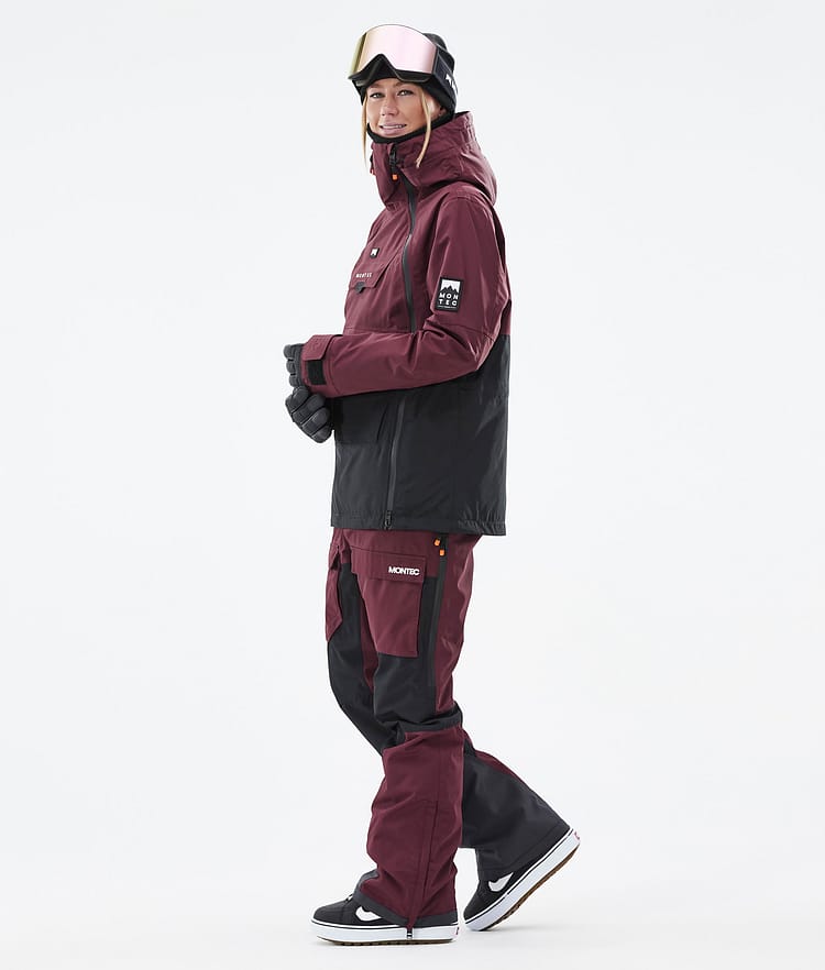 Montec Doom W Veste Snowboard Femme Burgundy/Black, Image 4 sur 11