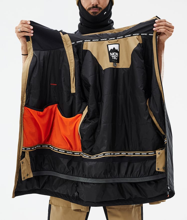 Montec Doom Ski Jacket Men Gold/Black, Image 11 of 11