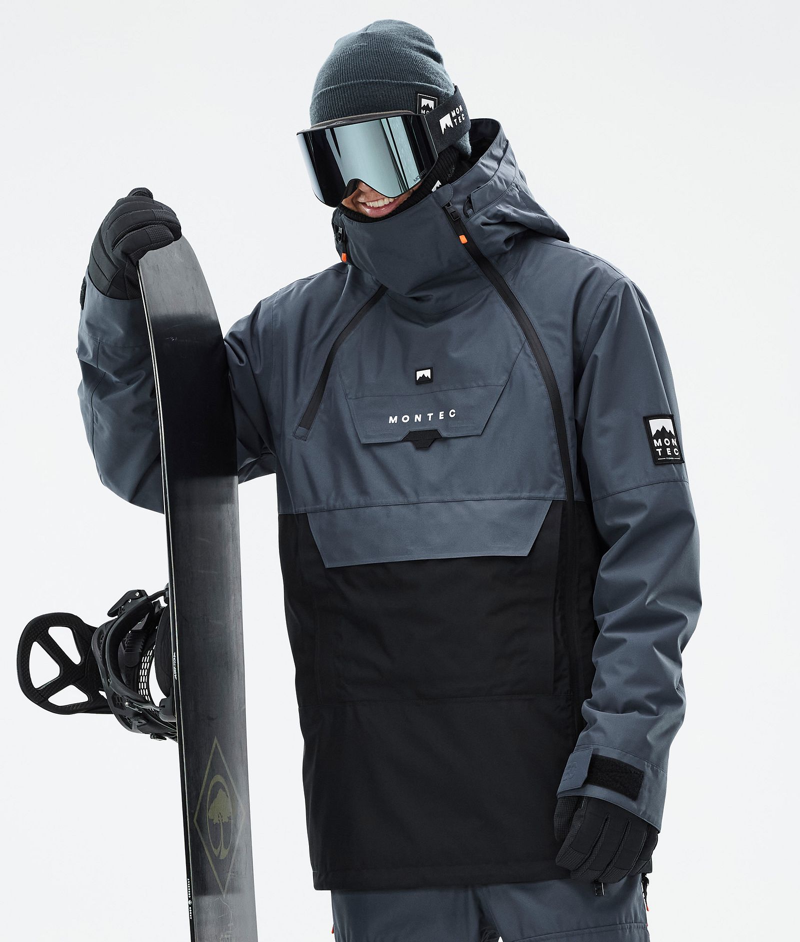 Montec Doom Snowboard Jacket Men Metal Blue/Black, Image 1 of 11