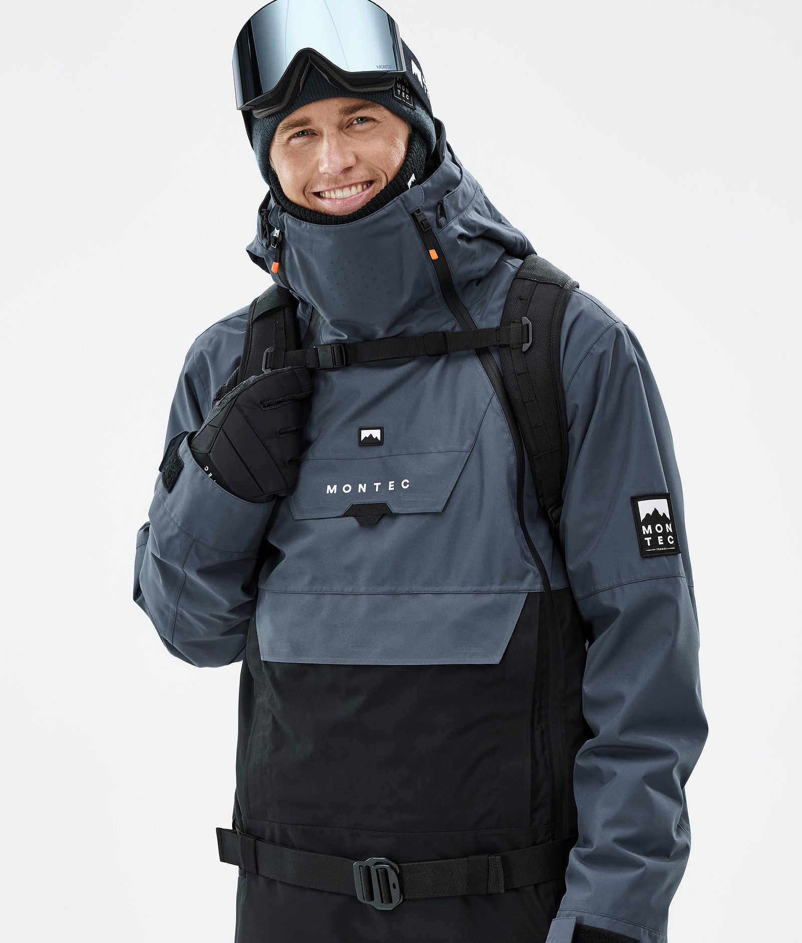 Montec Doom Snowboard Jacket Men Metal Blue/Black Renewed, Image 2 of 11