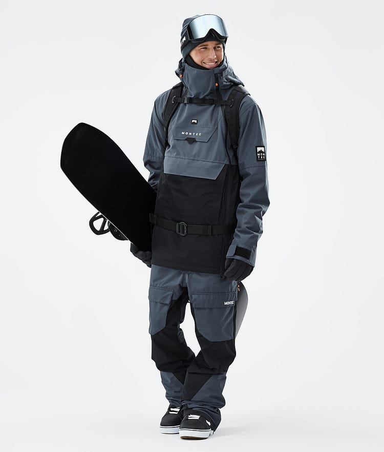 Montec Doom Snowboard Jacket Men Metal Blue/Black, Image 3 of 11