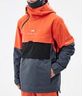 Montec Dune Snowboard Jacket Men Orange/Black/Metal Blue, Image 8 of 9