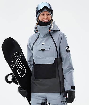 Montec Doom W Snowboard Jacket Women Soft Blue/Black/Phantom Renewed
