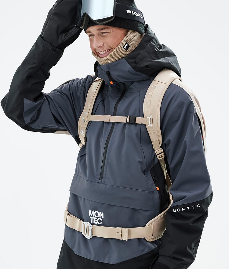 Montec Apex Snowboard Jacket Men Metal Blue/Black/Sand, Image 2 of 10