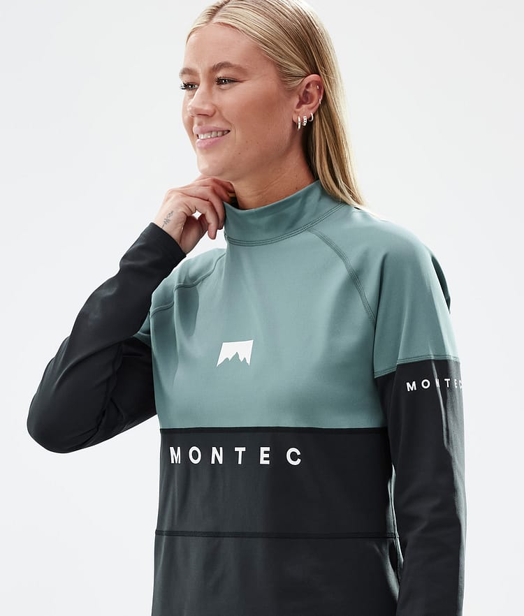 Montec Alpha W Tee-shirt thermique Femme Atlantic/Black, Image 2 sur 6