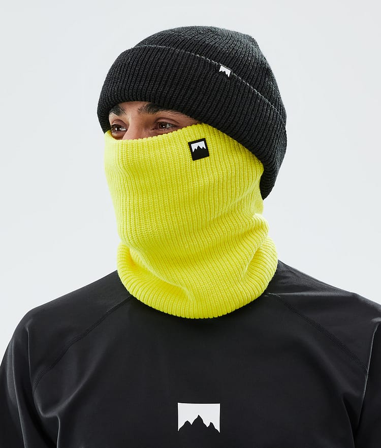 Montec Classic Knitted 2022 Facemask Bright Yellow, Image 2 of 3