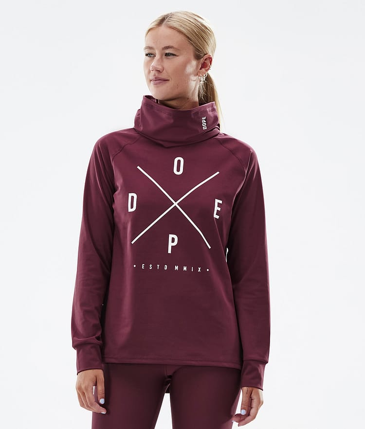 Dope Snuggle W 2022 Base Layer Top Women 2X-Up Burgundy, Image 1 of 6