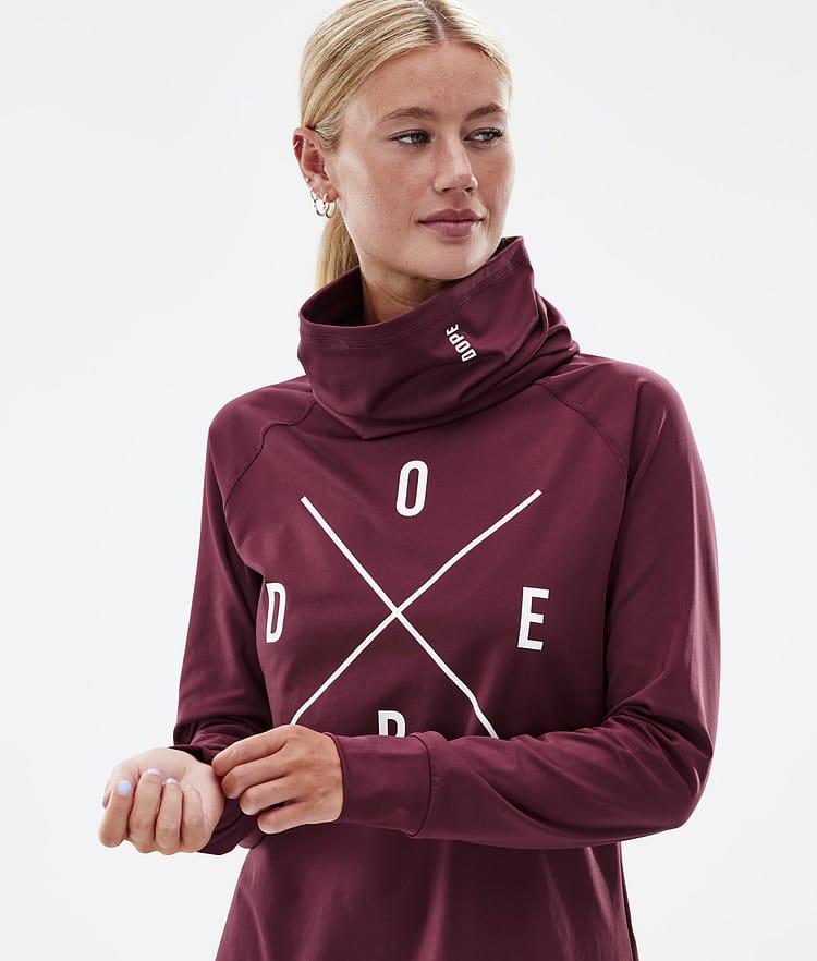 Dope Snuggle W 2022 Base Layer Top Women 2X-Up Burgundy, Image 2 of 6