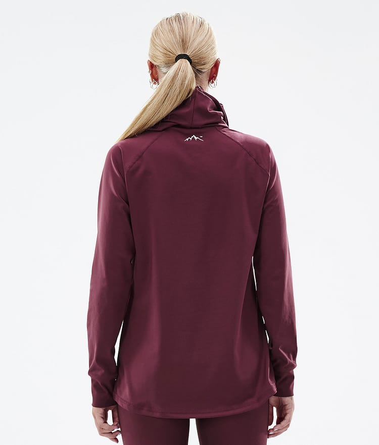 Dope Snuggle W 2022 Base Layer Top Women 2X-Up Burgundy, Image 3 of 6