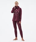 Dope Snuggle W 2022 Base Layer Top Women 2X-Up Burgundy, Image 4 of 6