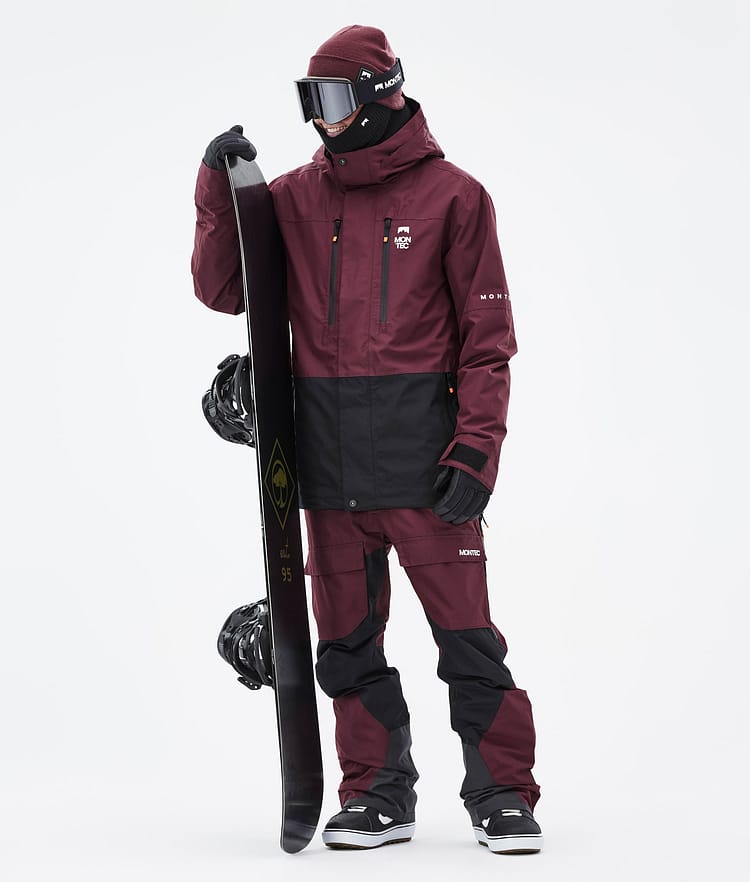 Montec Fawk Snowboard Jacket Men Burgundy/Black, Image 3 of 10