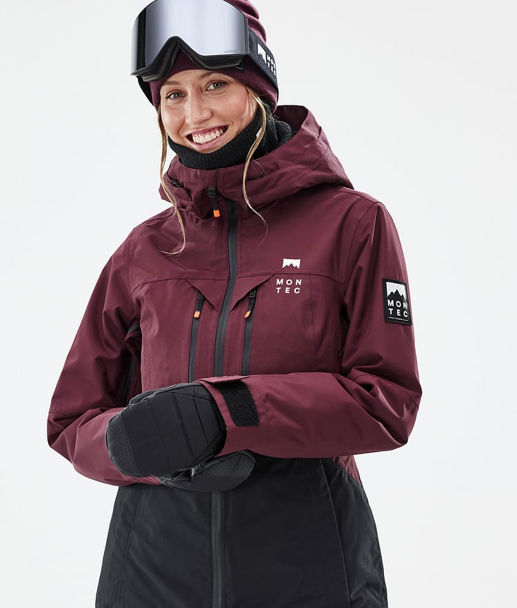 Montec Moss W Snowboard Jacket Women Burgundy/Black, Image 2 of 10