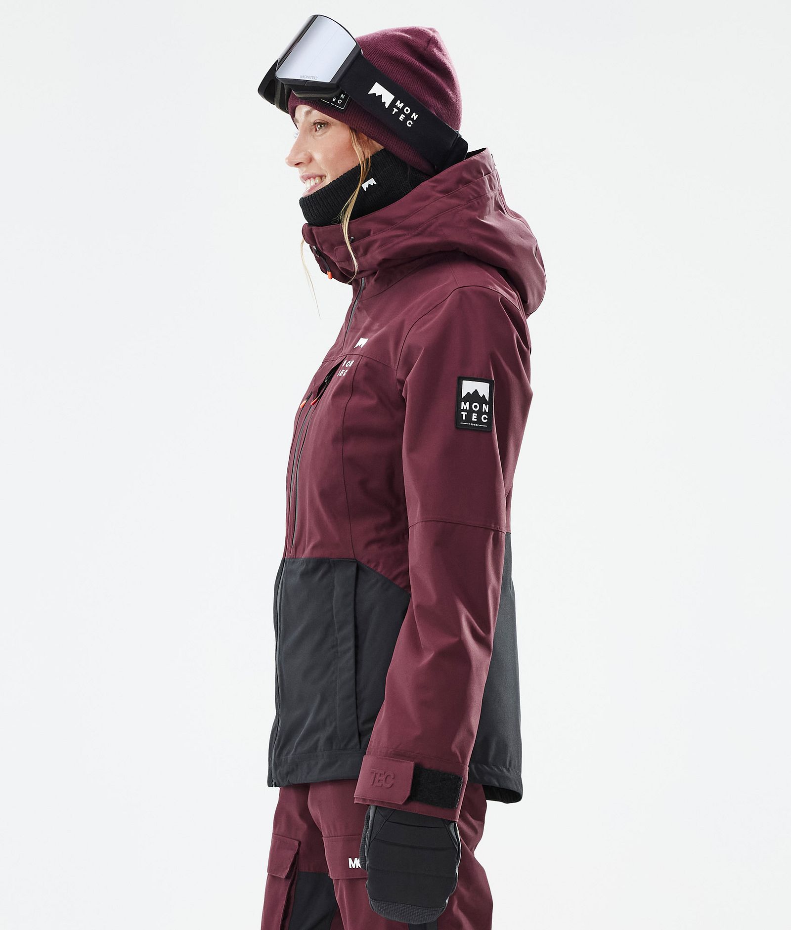 Montec Moss W Snowboard Jacket Women Burgundy/Black, Image 6 of 10