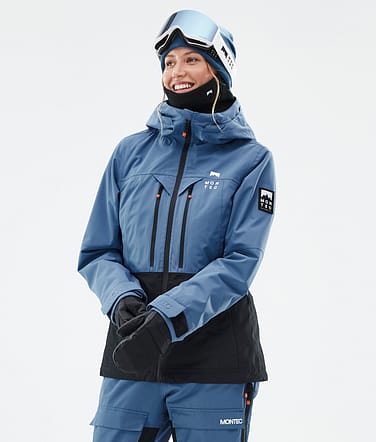 Montec Moss W Snowboard Jacket Women Blue Steel/Black Renewed