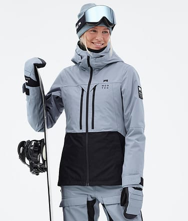 Montec Moss W Snowboard Jacket Women Soft Blue/Black Renewed