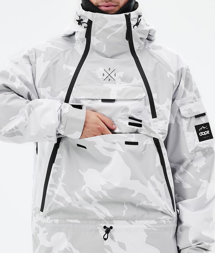 Dope Akin Snowboard Jacket Men Grey Camo, Image 9 of 8