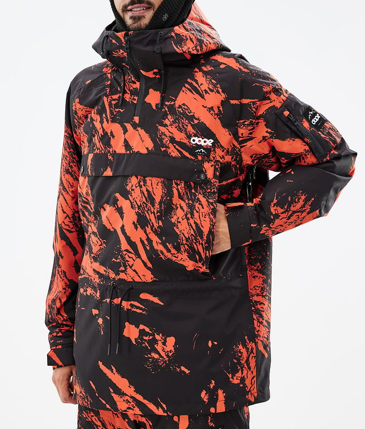 Dope Annok Snowboard Jacket Men Paint Orange, Image 8 of 9