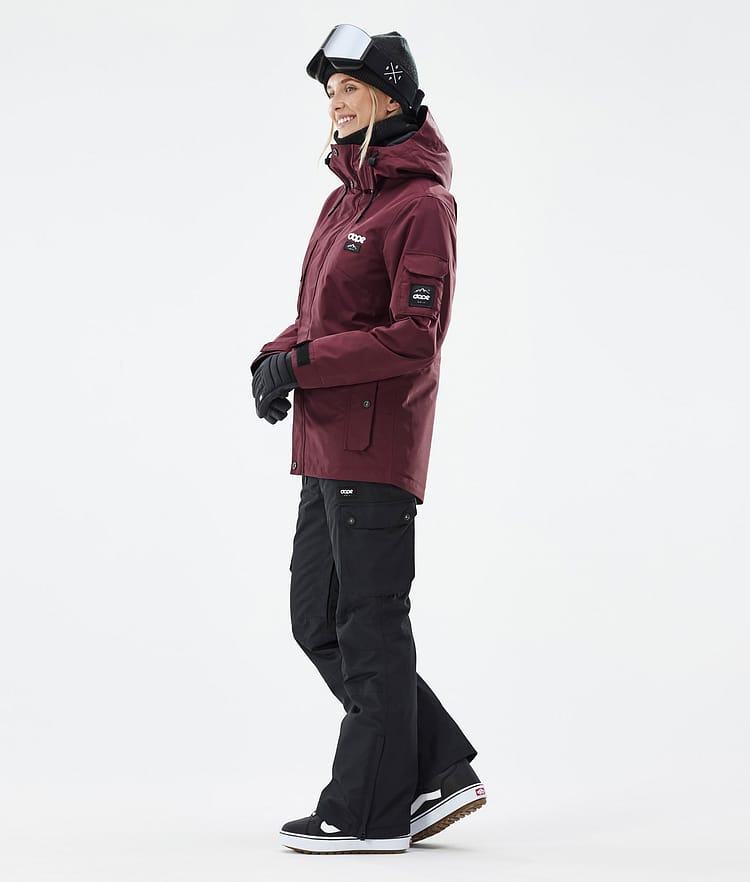 Dope Adept W Snowboard Jacket Women Don Burgundy Renewed, Image 4 of 8
