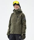 Dope Blizzard W Full Zip Snowboard Jacket Women Olive Green Renewed, Image 1 of 10