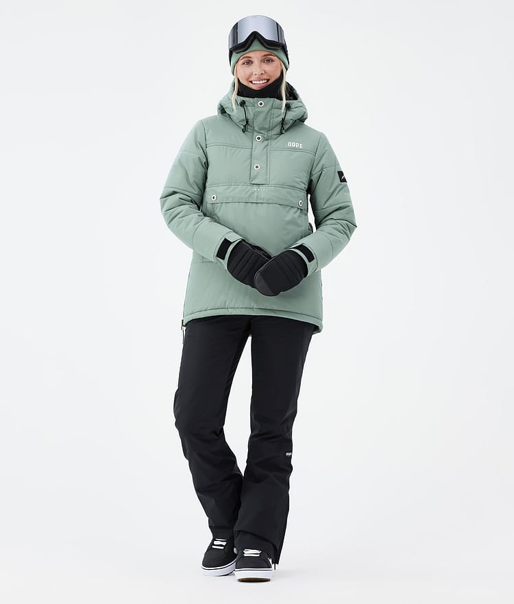 Dope Puffer W Snowboard Jacket Women Faded Green, Image 3 of 8
