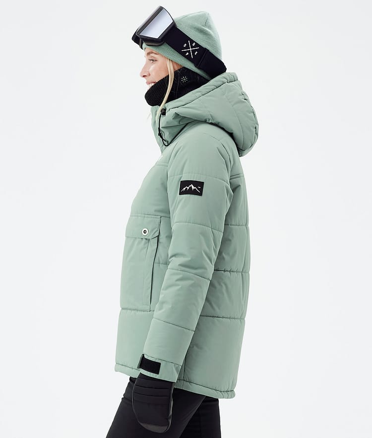 Dope Puffer W Snowboard Jacket Women Faded Green Renewed, Image 6 of 8