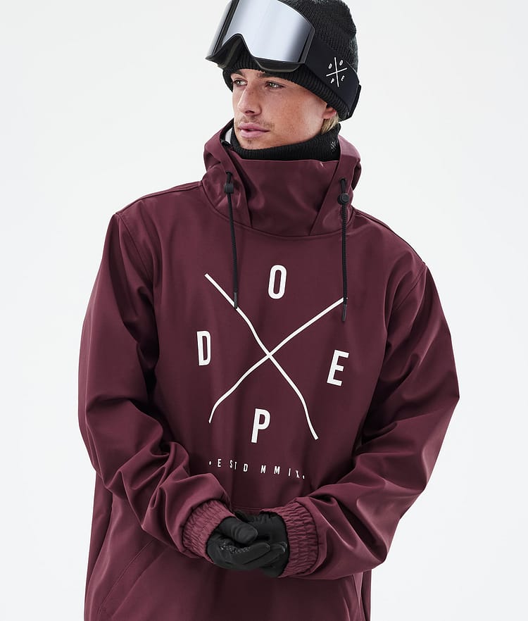 Dope Yeti Snowboard Jacket Men 2X-Up Burgundy Renewed, Image 2 of 8