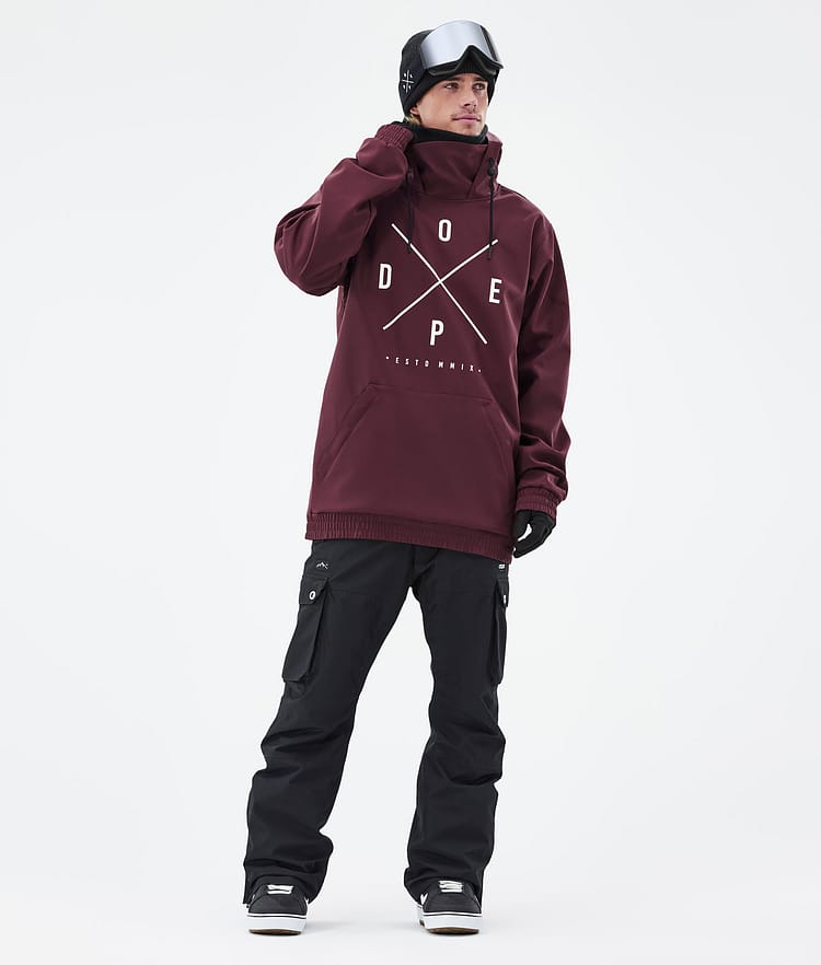 Dope Yeti Snowboard Jacket Men 2X-Up Burgundy Renewed, Image 3 of 8