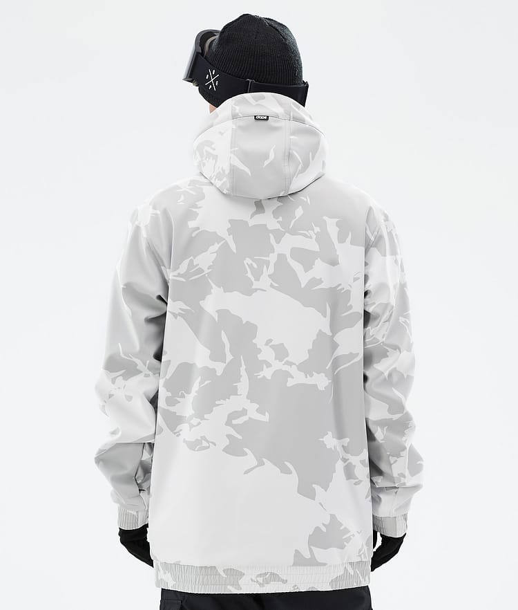 Dope Yeti Snowboard Jacket Men 2X-Up Grey Camo, Image 7 of 8