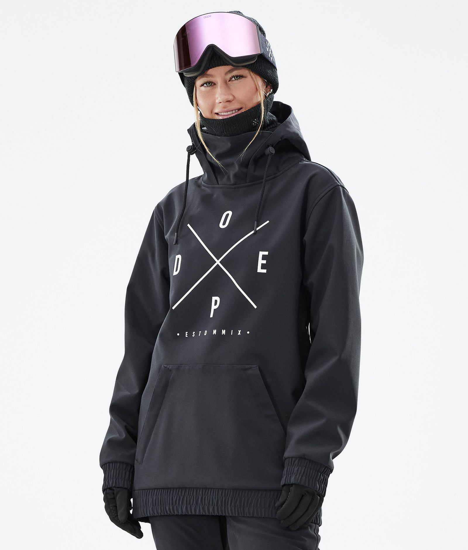 Dope Yeti W Snowboard Jacket Women 2X-Up Black