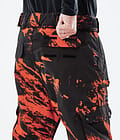 Dope Iconic Snowboard Pants Men Paint Orange, Image 6 of 6