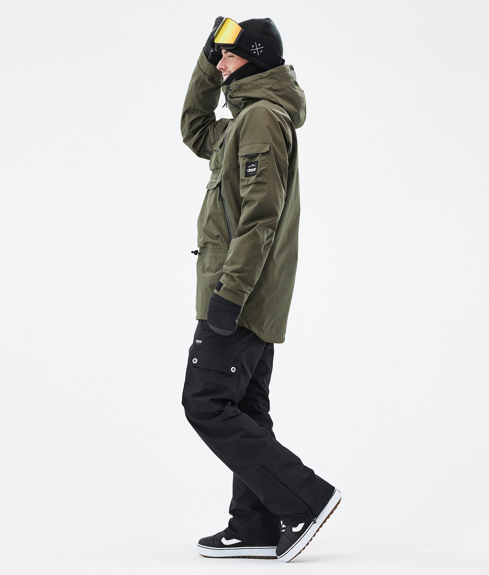 Dope Akin Snowboard Jacket Men Olive Green, Image 3 of 8