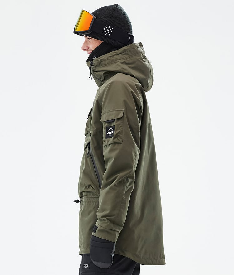 Dope Akin Snowboard Jacket Men Olive Green, Image 6 of 8
