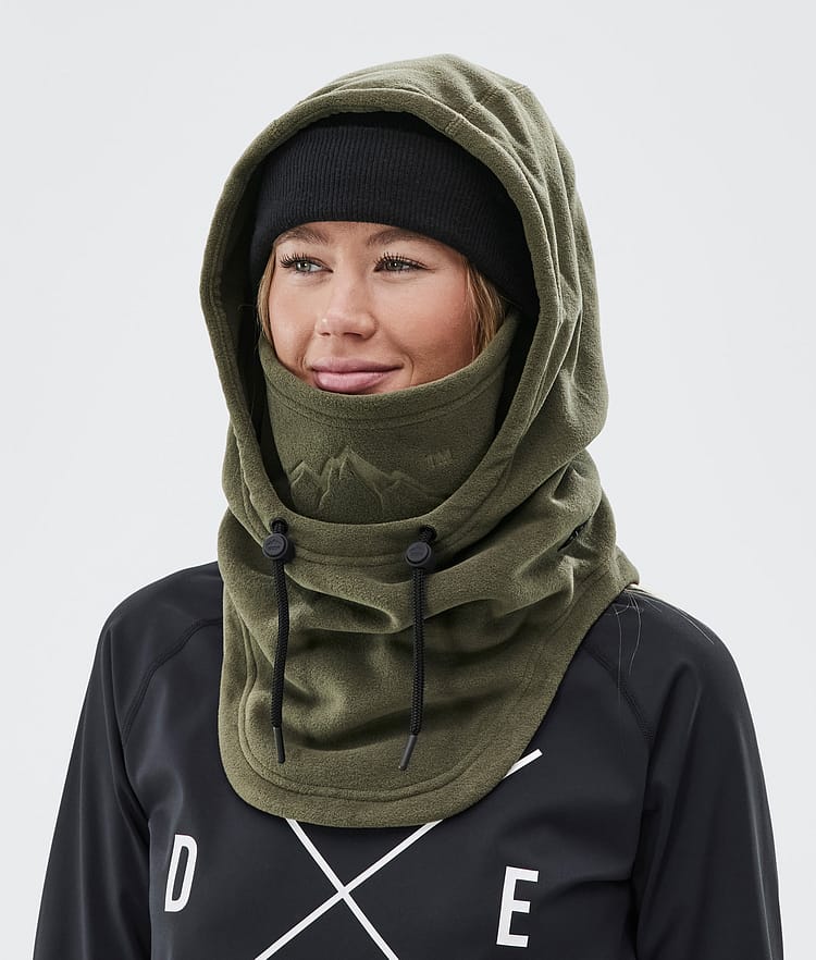 Dope Cozy Hood II Facemask Olive Green, Image 5 of 5