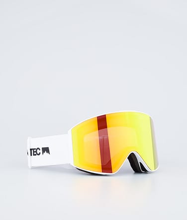 Montec Scope 2022 Ski Goggles White/Ruby Red Mirror