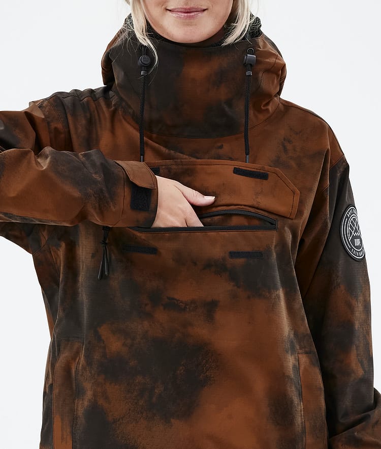 Dope Blizzard W 2022 Snowboard Jacket Women Smudge Orange, Image 9 of 9