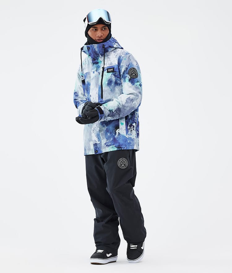 Dope Blizzard Full Zip Snowboard Jacket Men Spray Blue Green, Image 3 of 9