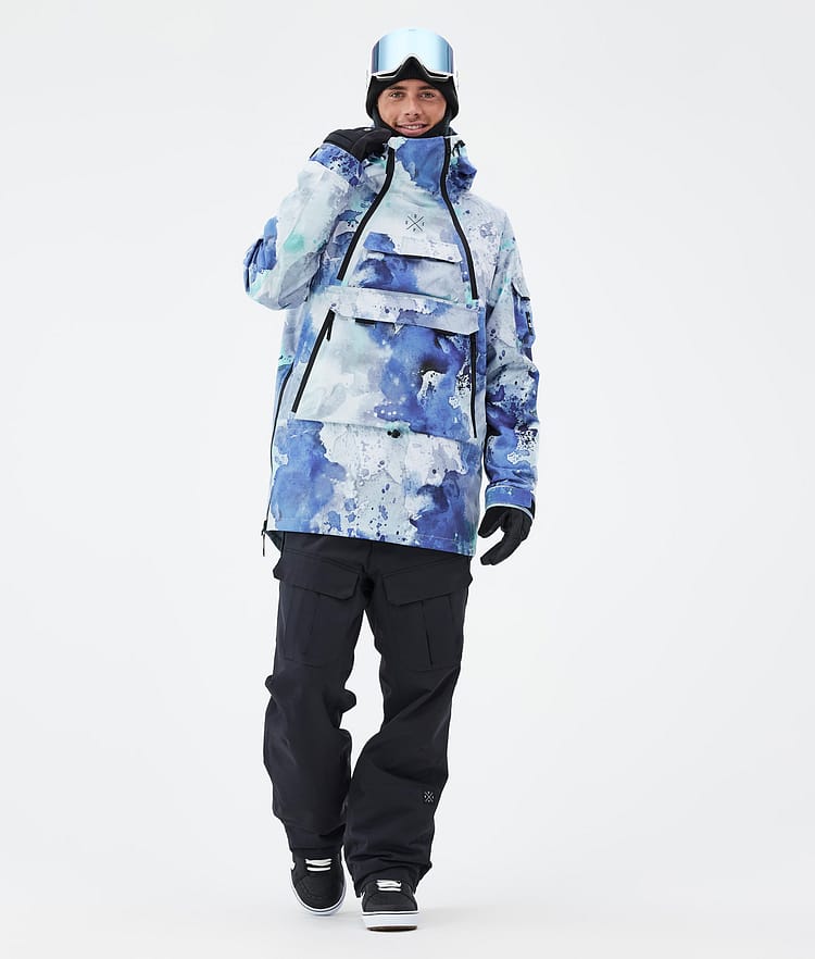 Dope Akin Snowboard Jacket Men Spray Blue Green, Image 3 of 8