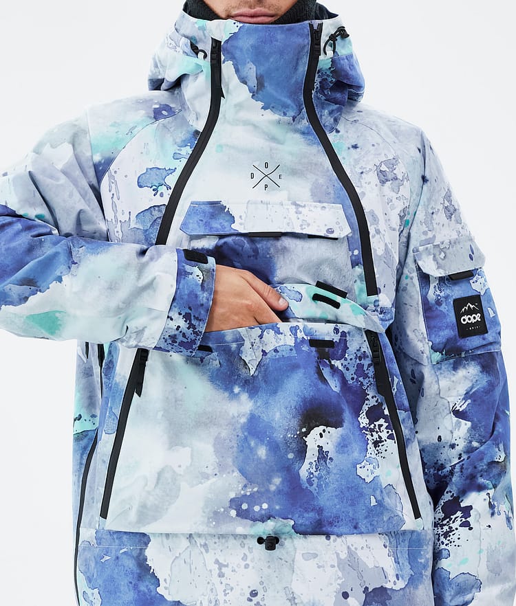 Dope Akin Snowboard Jacket Men Spray Blue Green, Image 9 of 8