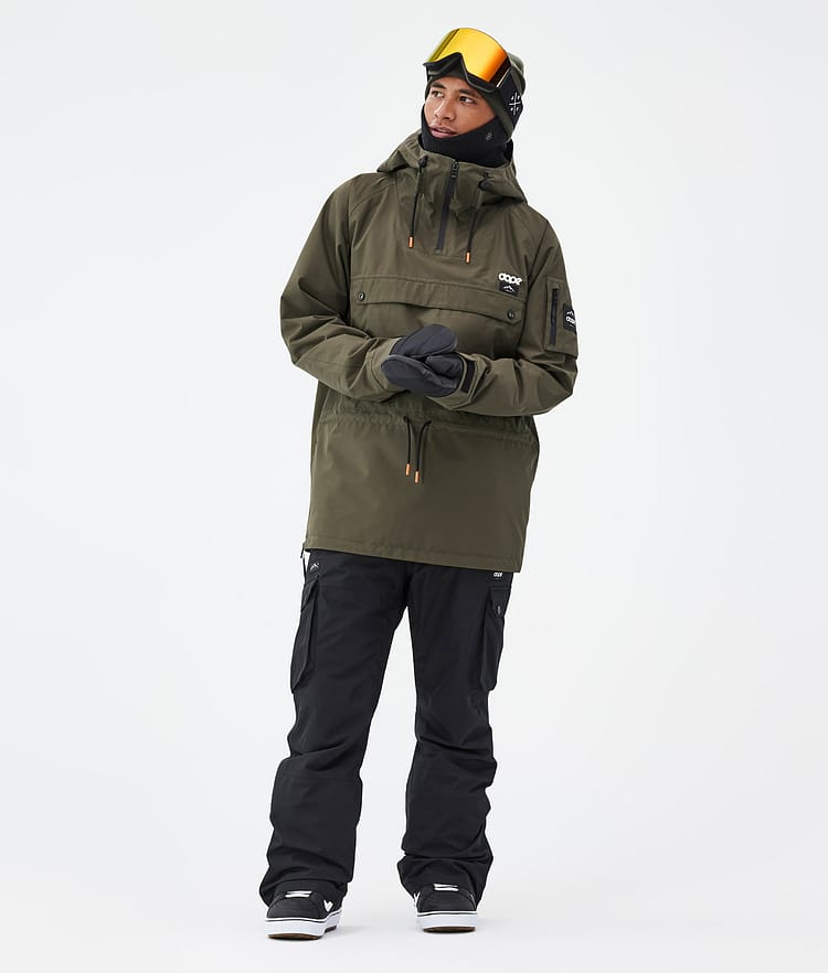 Dope Annok Snowboard Jacket Men Olive Green, Image 3 of 8