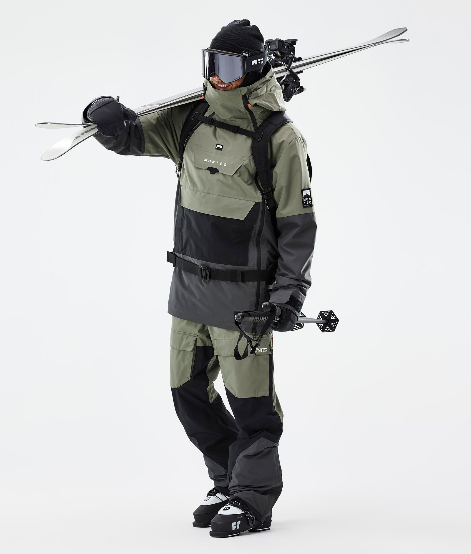 Montec Doom Ski Jacket Men Greenish/Black/Phantom, Image 3 of 11