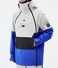 Montec Doom Snowboard Jacket Men Light Grey/Black/Cobalt Blue, Image 8 of 11