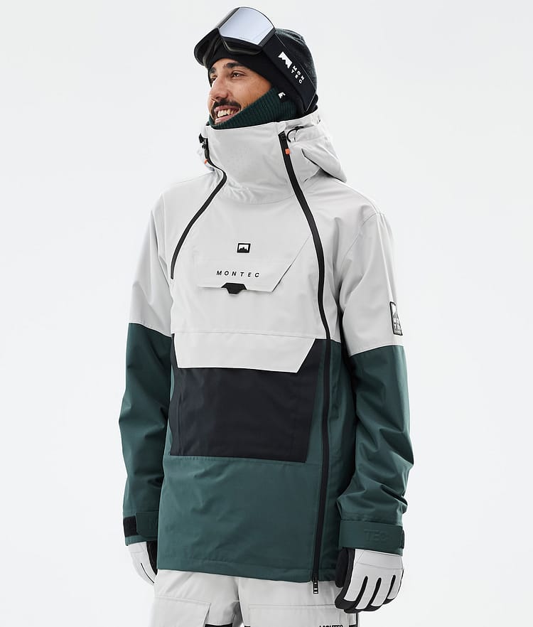 Montec Doom Snowboard Jacket Men Light Grey/Black/Dark Atlantic, Image 1 of 11