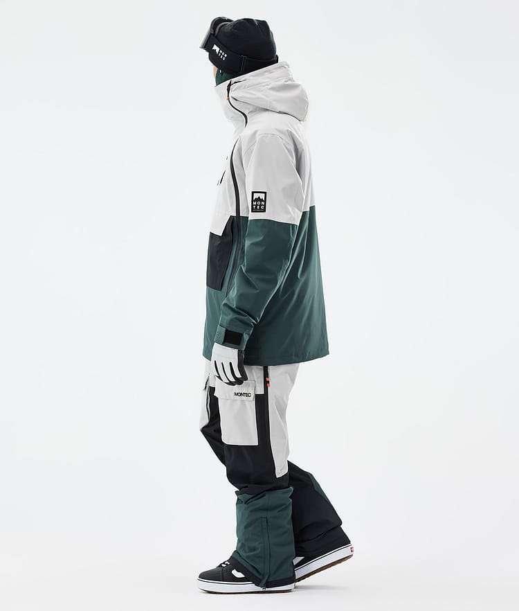 Montec Doom Snowboard Jacket Men Light Grey/Black/Dark Atlantic, Image 4 of 11