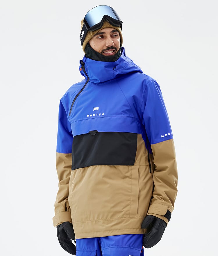 Montec Dune Snowboard Jacket Men Cobalt Blue/Back/Gold, Image 1 of 9